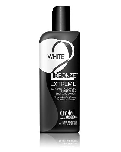 White 2 Bronze Extreme™ Indoor Tanning Lotion By Devoted Creations
