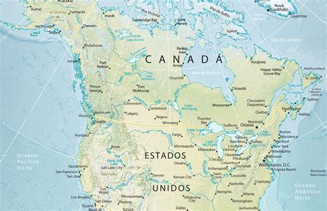Mapa Do Canada E Estados Unidos Mapa Mundi