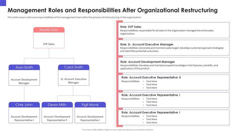 Org Chart With Responsibility Template