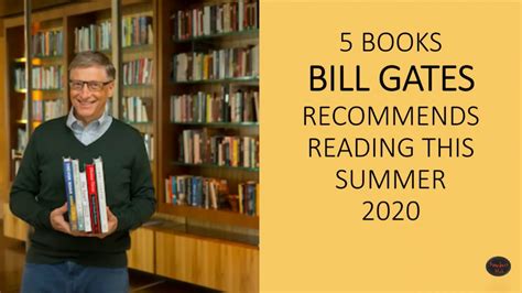 5 Books Bill Gates Recommends Reading This Summer 2020 Youtube