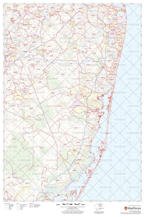 Ocean Zip Code Map New Jersey Ocean County Zip Codes