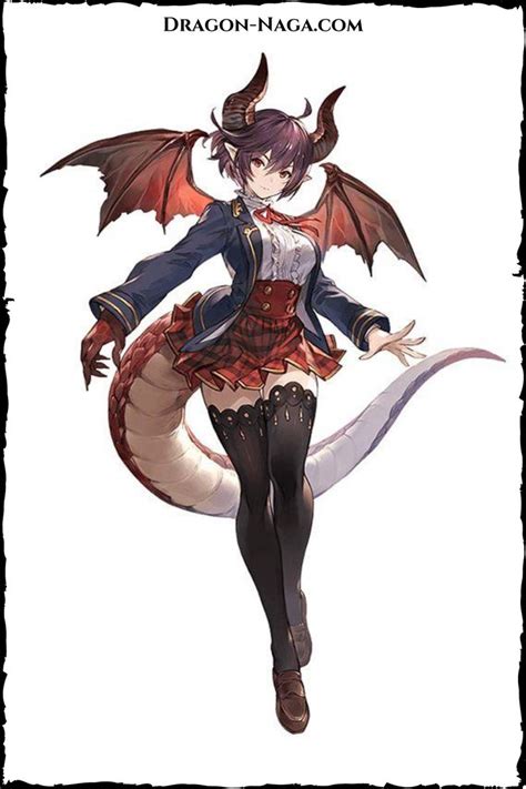 Dragon Dragon Girl Anime Dragon Naga Personajes De Fantasía