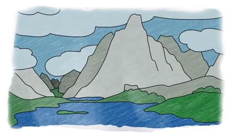 How To Draw Mountains My How To Draw