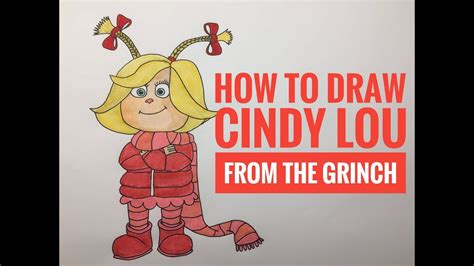 How To Draw Cindy Lou Who Cartoon