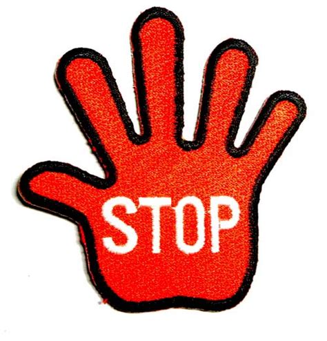 Red Hand Stop Sign Free Image Download