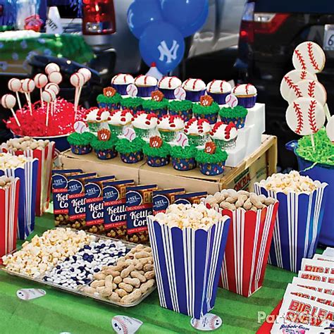Baseball Tailgating Table Idea Homerun Baseball Party Ideas Sports