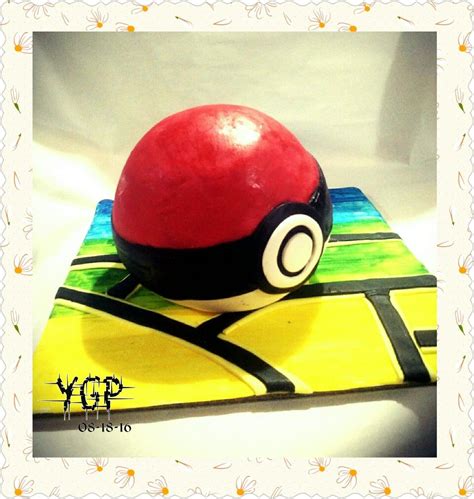 Pokemon Ball Cake Pokemon Ball Pokemon Custom Cakes