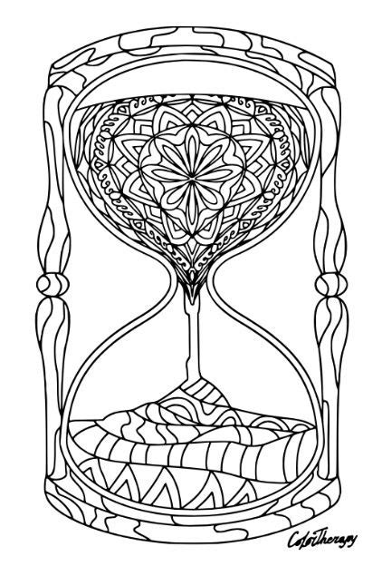 Hourglass Coloring Pages