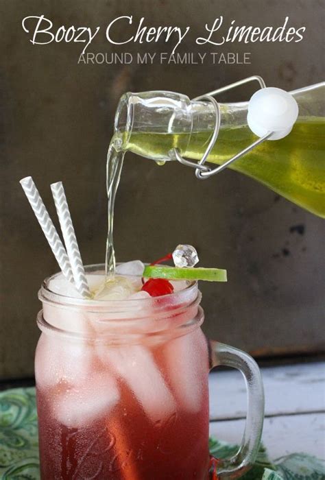 Boozy Cherry Limeade Recipe Limeade Recipe Cherry Limeade Cherry