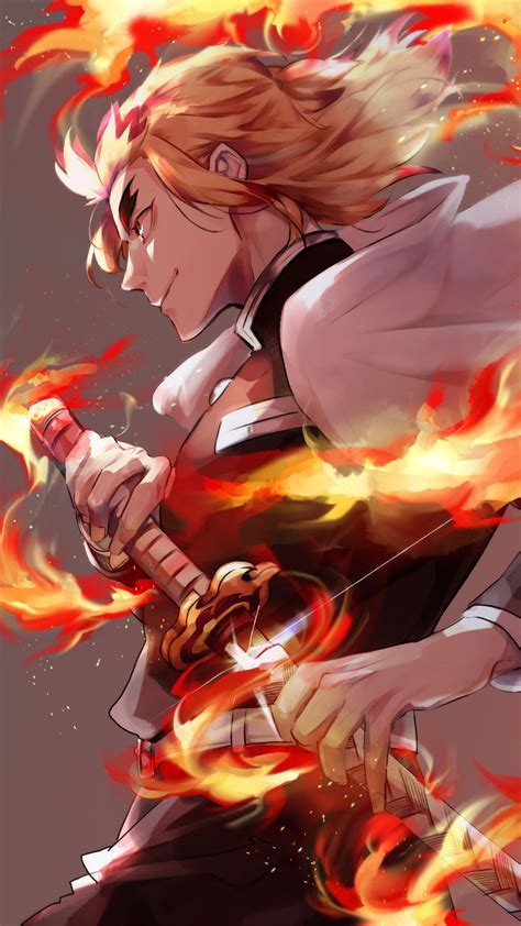 Kyojuro Rengoku In 2020 Anime Demon Anime Fanart Cool