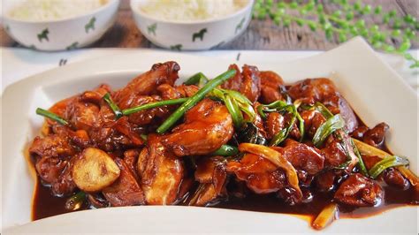 Super Easy Chinese Stir Fry Chicken w Ginger Spring Onion 姜葱鸡