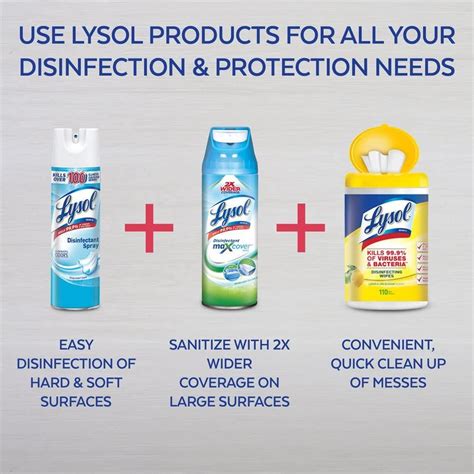 Lysol Disinfectant Spray Crisp Linen 125 Oz Klatchit