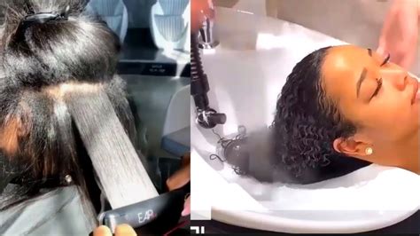 Satisfying Hair Compilation Silk Press And Natural Hair Instagram Videos 2019 Youtube