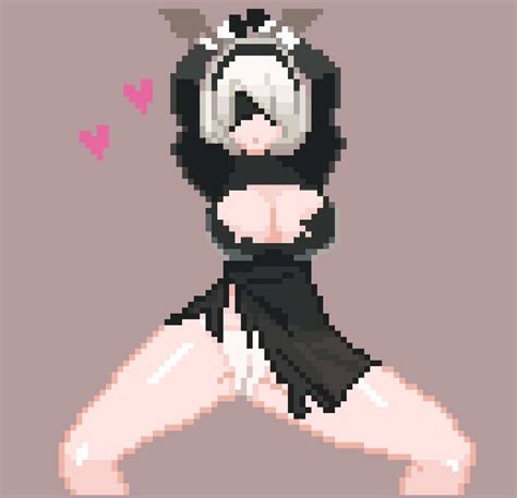 Pink Crown 2b Nierautomata Nierautomata Nier Series Tied Up Animated Animated 