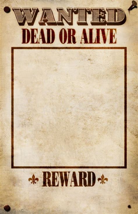 Blank Wanted Posters Templates