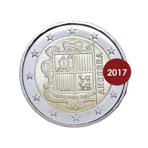 Andorre 2017 2€ Andorre 2017 Unc Armoiries