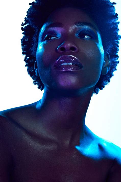 Blue Lights On Behance Colorful Portrait Photography Person