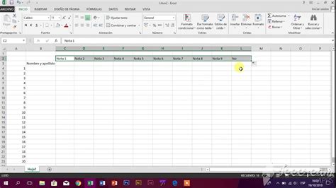 ¿como Hacer Una Lista De Notas Y Gráfico En Excel Y