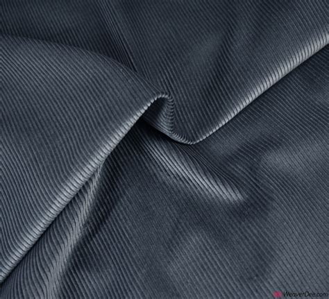 Dark Grey Corduroy Fabric