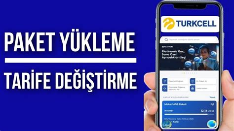 Turkcell Paket Nasıl Yüklenir Turkcell Paket ve Tarife Değiştirme