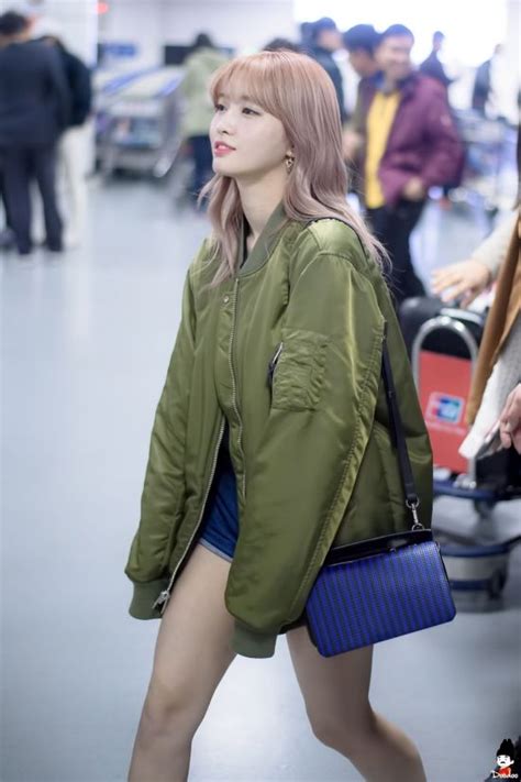 Twice Momo Airport Fashion Official Korean Fashion Korean Fashion
