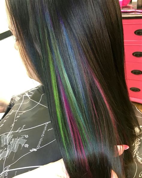 Rainbow Color Melt Peekaboos Hair By Victoria Sylvis Underlights