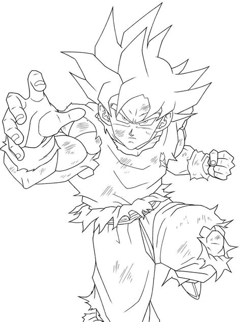 Goku Perfect Ultra Instinct Coloriage Sangoku Dessin