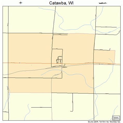 Catawba Wisconsin Street Map 5513175