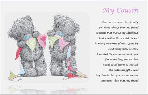MY COUSIN, personalised poem (Laminated Gift) | eBay