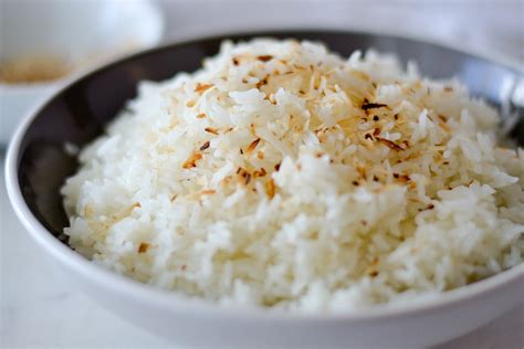 Toasted Coconut Rice Using A Rice Cooker Alicas Pepperpot