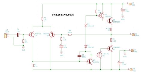 Page 6 of audio amplifier circuits, schematics or diagrams. 2Sc5200 2Sa1943 Amplifier Circuit Diagram Pcb Pdf : 200w Power Amplifier Schematic Diagram Pcb ...
