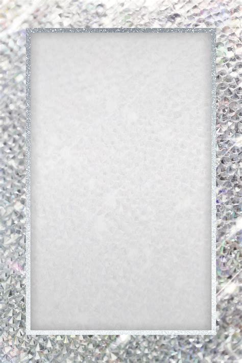 Silver Glitter Frame Png Isolated Hd Png Mart