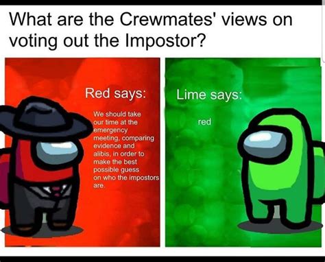 meme  crewmates views  imposter lime  red comics  memes