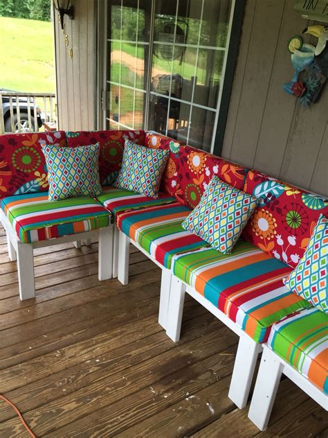 Not only will they beautify your backyard, but they'll also give you a new hobby. Porch sectional DIY very proud of finished product ...