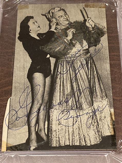 Gorgeous George Psadna Encased Autograph Signed Card Auto Photo Cut