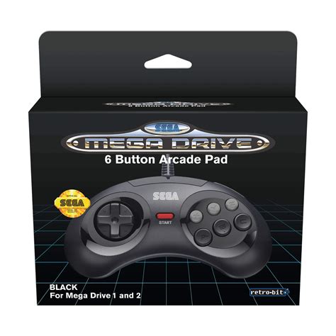 Buy Retro Bit Official Sega Mega Drive Controller 6 Button Arcade Pad