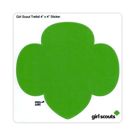 Girl Scout Trefoil Water Bottle Decal Girl Scouts Of Silver Sage