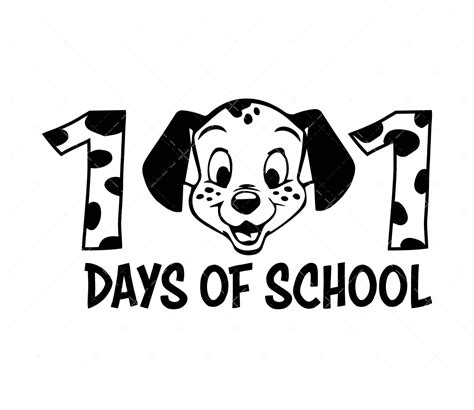 101 Days Of School Svg Png Pdf Dalmatian Svg Preschool Svg