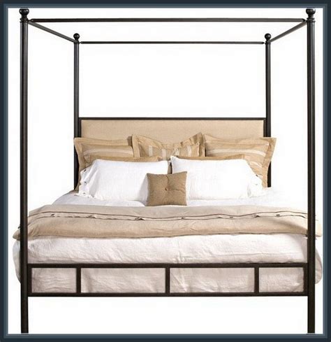 Not only the decoration on the bed itself has an impact on the overall picture. Wrought Iron Canopy Bed Frame Queen Design | Canopy bed ...