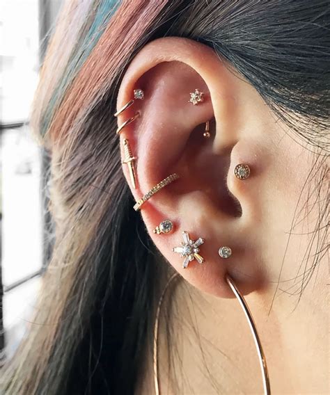 Cartilage Piercing Jewelry Instagram Double Piercings