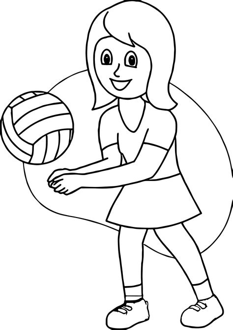 Volleyball Coloring Pages Printable