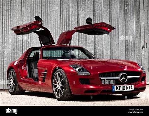 Red Mercedes Benz Sls Amg Luxury Car With Wing Doors Winchester Uk