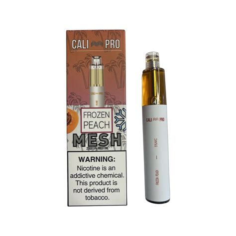 Cali Pro Mesh 5ml Disposable Vape 5 2500 Puffs Frozen Peach