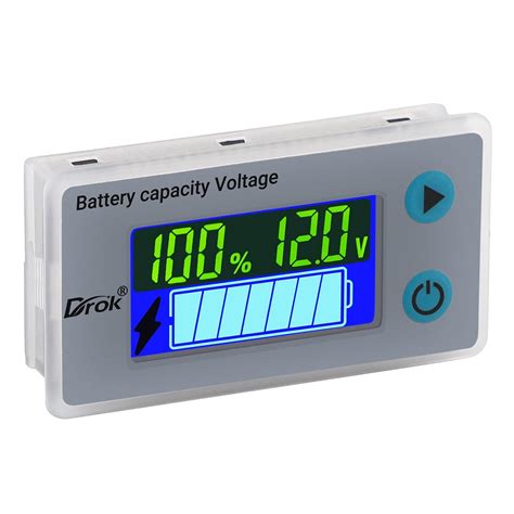 Amazon Com Battery Monitor Drok V Digital Battery Capacity Tester Percentage Level