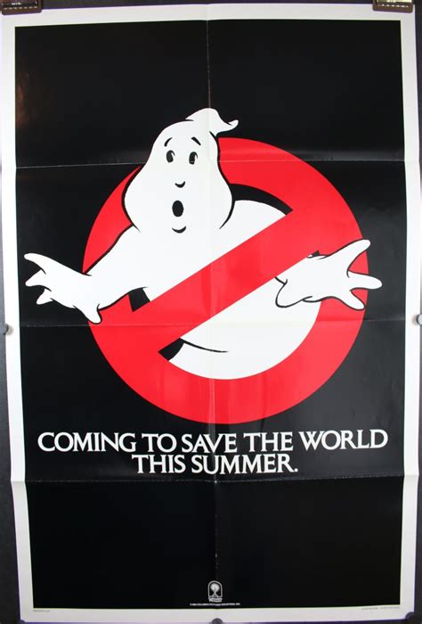Ghostbusters Original Advance Vintage Movie Poster Original Vintage
