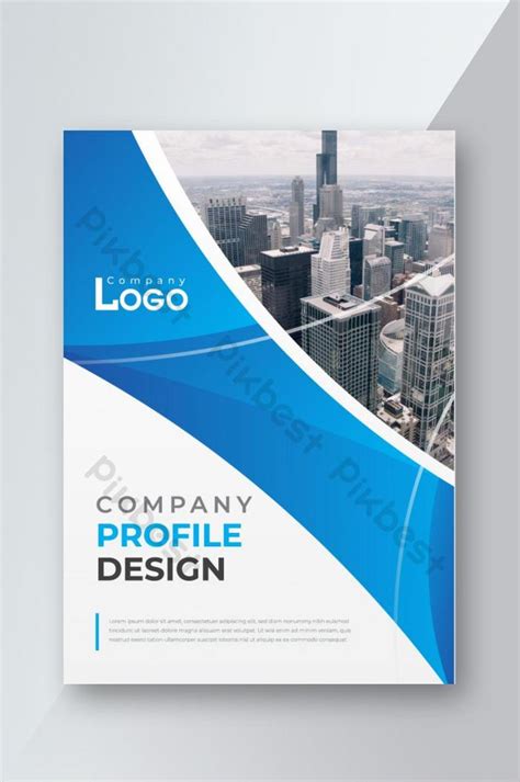 New Blue Color Corporate Company Profile Cover Design Template Ai