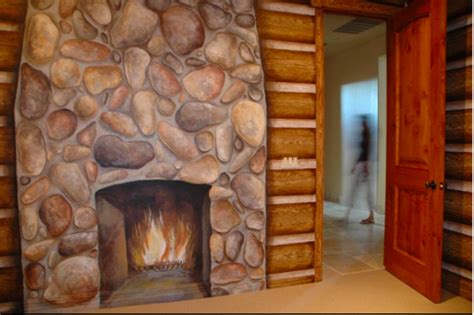 A Log Cabin Inspired Nursery Artwork By Carmen Illustrates Murals