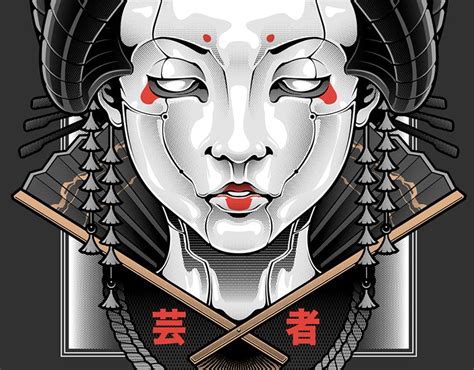 Oni Mask On Behance Japanese Demon Mask Japanese Oni Mask Samurai Artwork