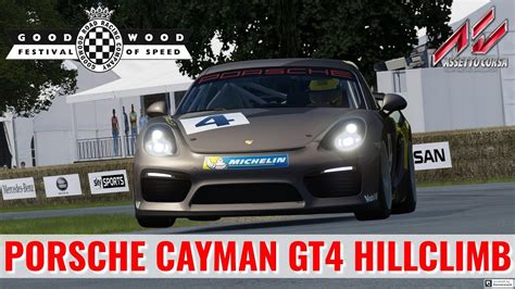 Porsche Cayman GT4 Clubsport Goodwood Hillclimb Shootout Assetto