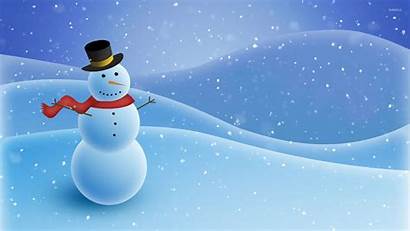 Snowman Winter Backgrounds Desktop Wallpapers Christmas Holiday